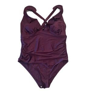 Womens Swimsuit 14W Full Coverage One Piece Vacation Cruise Resort Beach